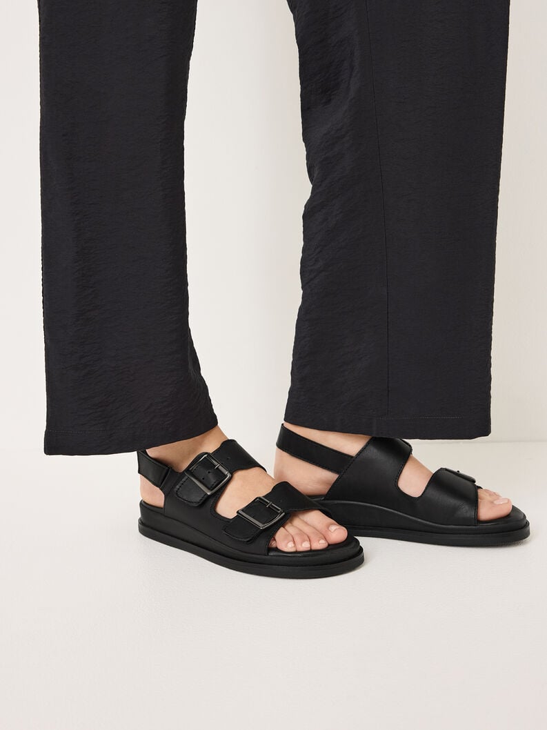 in pelle sandalo con tacco - nero 1-28225-44-003 compra tamaris sandali online