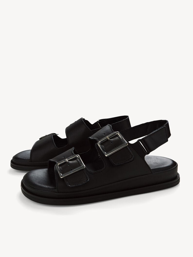 in pelle sandalo con tacco - nero 1-28225-44-003 compra tamaris sandali online