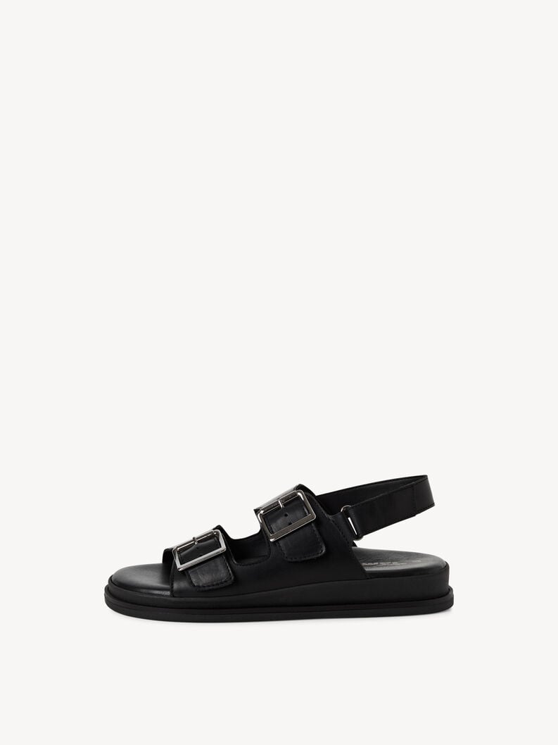 in pelle sandalo con tacco - nero 1-28225-44-003 compra tamaris sandali online