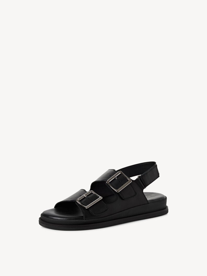 in pelle sandalo con tacco - nero 1-28225-44-003 compra tamaris sandali online