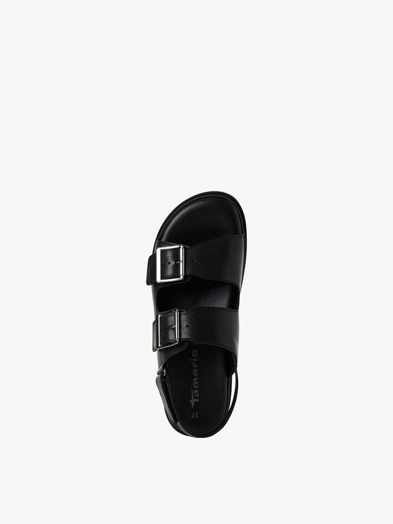 in pelle sandalo con tacco - nero 1-28225-44-003 compra tamaris sandali online