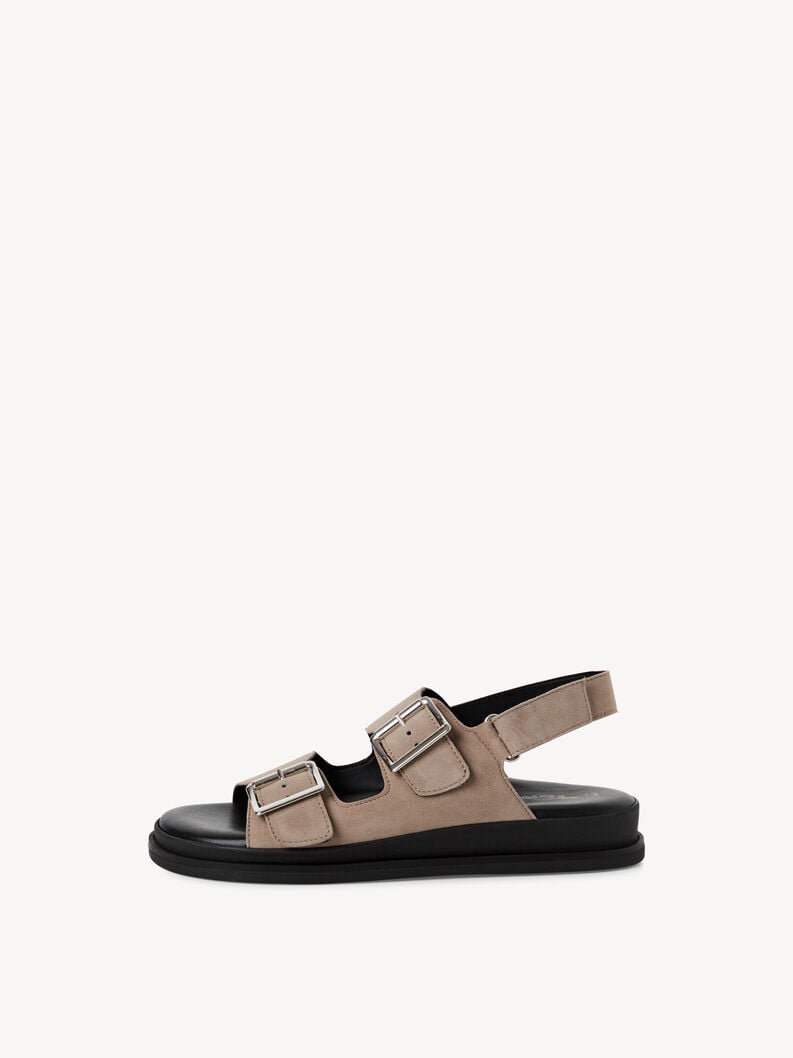 in pelle con tacco sandalo beige 1-28225-44-341 compra tamaris sandali online