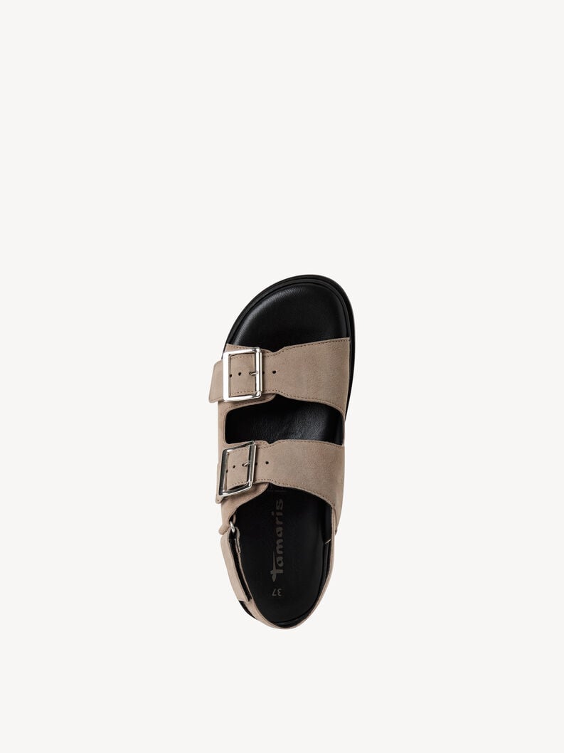 in pelle con tacco sandalo beige 1-28225-44-341 compra tamaris sandali online