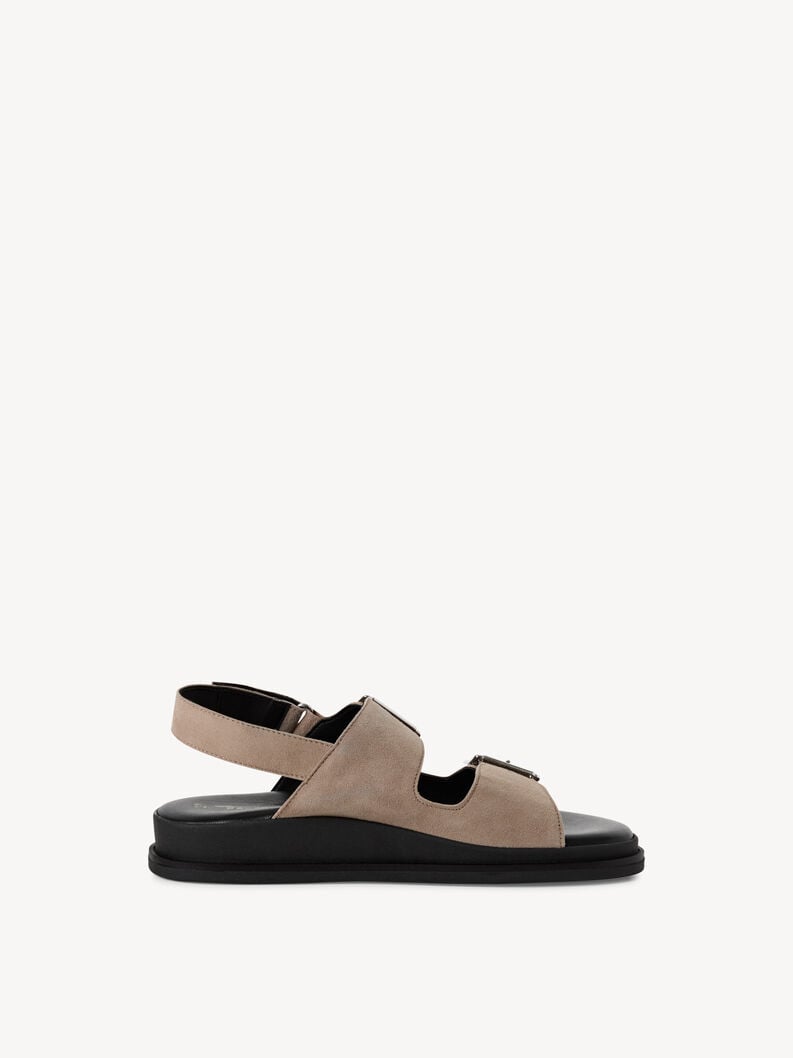 in pelle con tacco sandalo beige 1-28225-44-341 compra tamaris sandali online