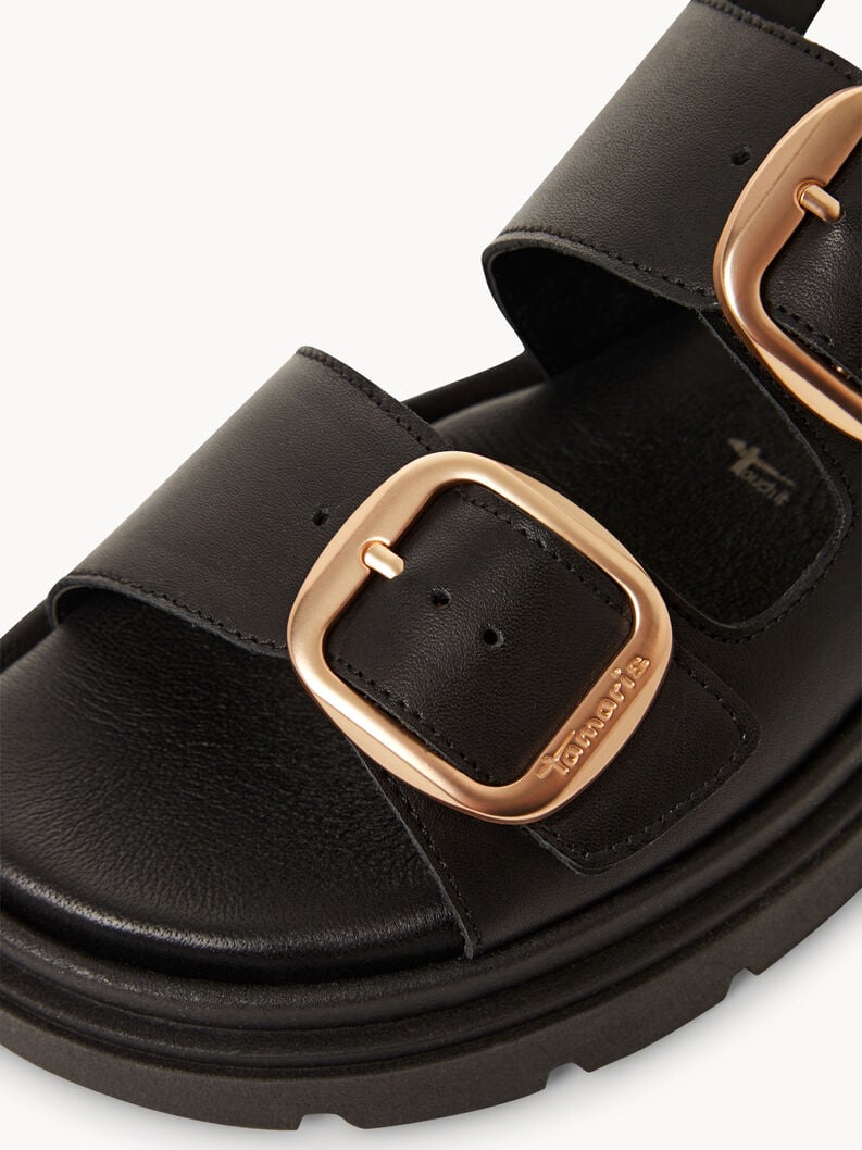 in pelle sandalo con tacco - nero 1-28233-44-003 compra tamaris sandali online