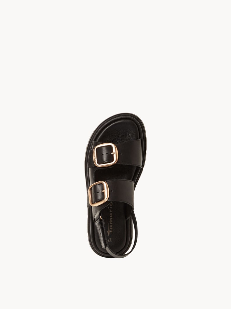 in pelle sandalo con tacco - nero 1-28233-44-003 compra tamaris sandali online