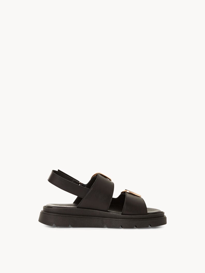 in pelle sandalo con tacco - nero 1-28233-44-003 compra tamaris sandali online