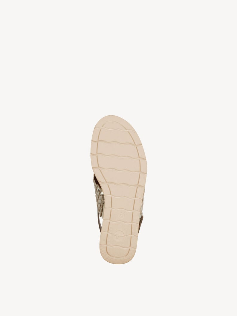 in pelle con tacco sandalo oro 1-28251-44-933 compra tamaris sandali online