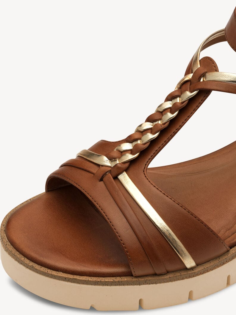 sandalo con tacco - marrone 1-28256-44-305 compra tamaris sandali online