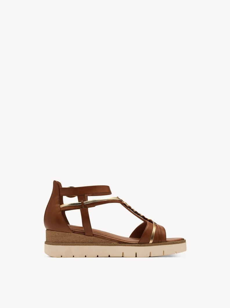 sandalo con tacco - marrone 1-28256-44-305 compra tamaris sandali online