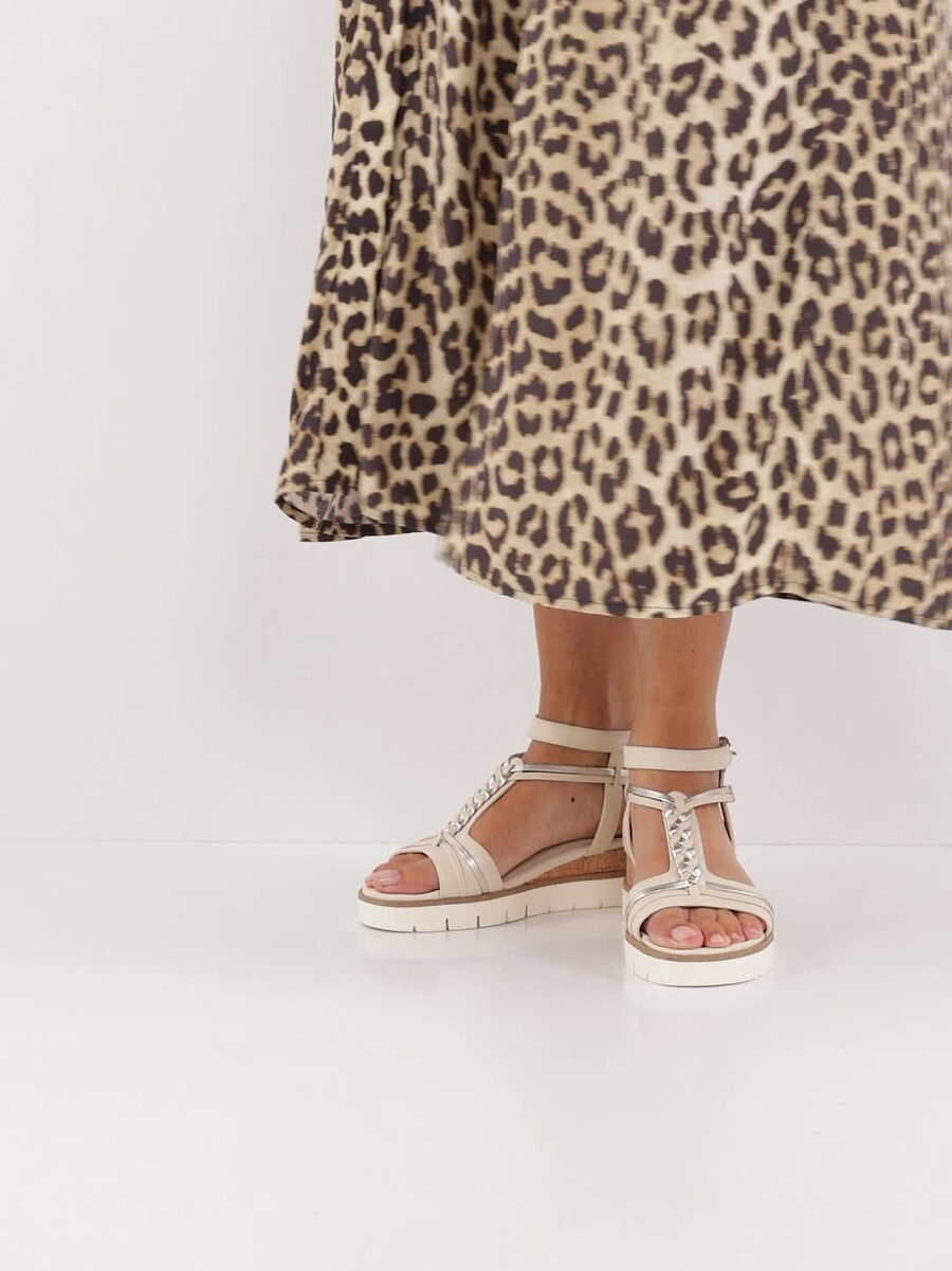 sandalo con tacco - beige 1-28256-44-430 compra tamaris sandali online
