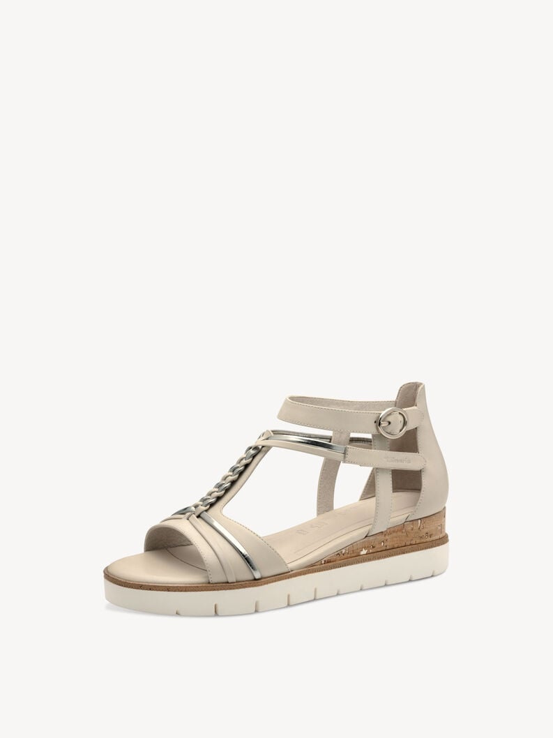 sandalo con tacco - beige 1-28256-44-430 compra tamaris sandali online