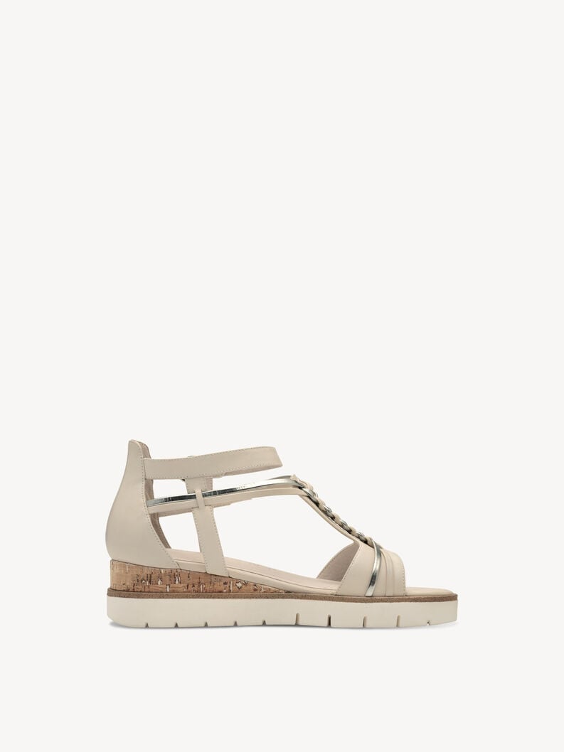 sandalo con tacco - beige 1-28256-44-430 compra tamaris sandali online