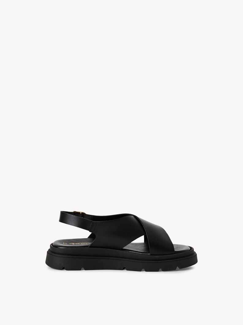 in pelle sandalo con tacco - nero 1-28270-42-003 compra tamaris sandali online