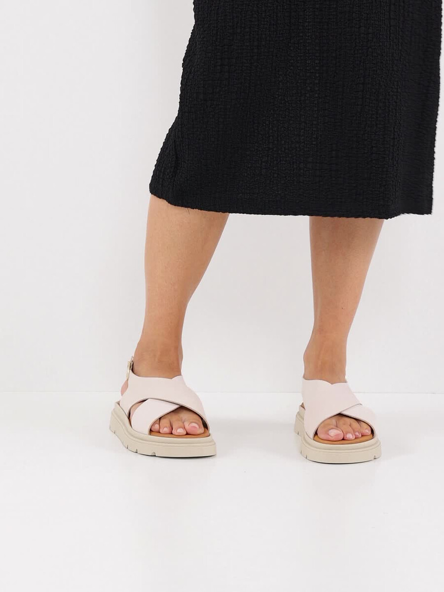 in pelle con tacco sandalo beige 1-28270-42-421 compra tamaris sandali online