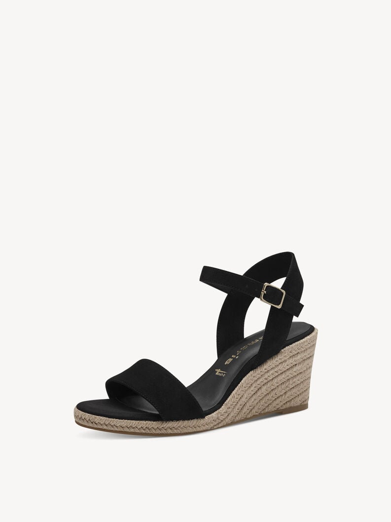 sandalo con tacco - nero 1-28300-42-001 compra tamaris sandali online