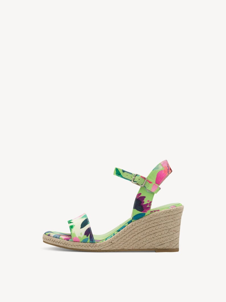 sandalo con tacco - verde 1-28300-42-701 compra tamaris sandali online
