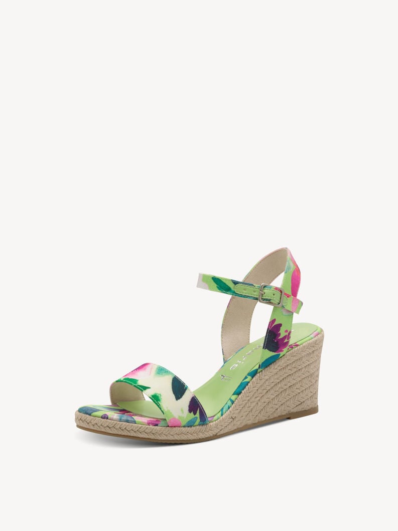 sandalo con tacco - verde 1-28300-42-701 compra tamaris sandali online