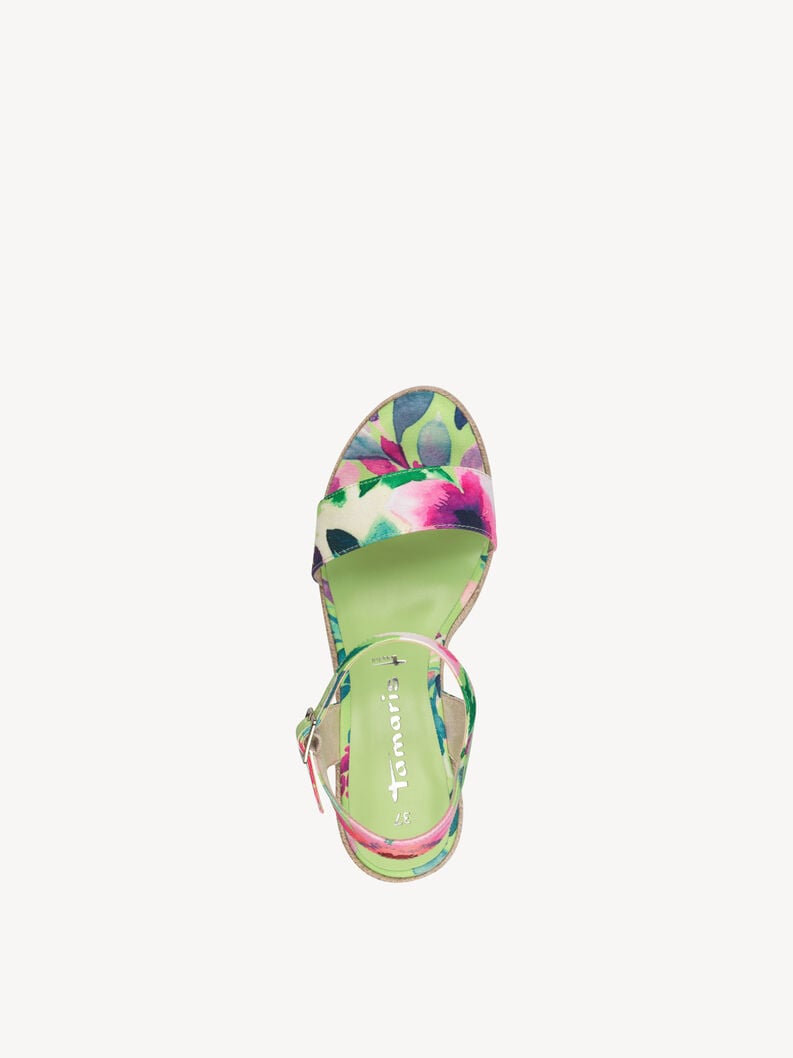 sandalo con tacco - verde 1-28300-42-701 compra tamaris sandali online