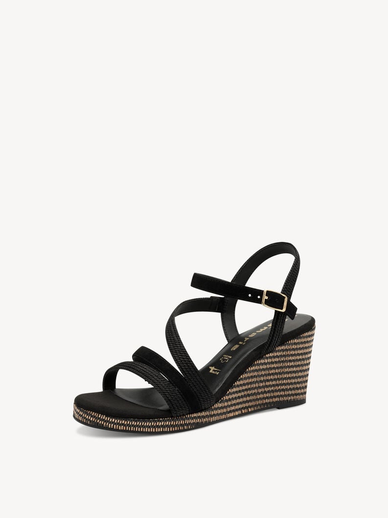 sandalo con tacco - nero 1-28323-44-001 compra tamaris sandali online