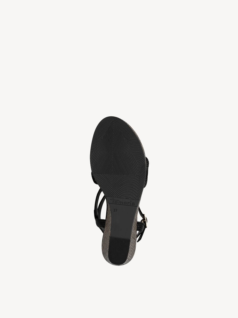 sandalo con tacco - nero 1-28323-44-001 compra tamaris sandali online