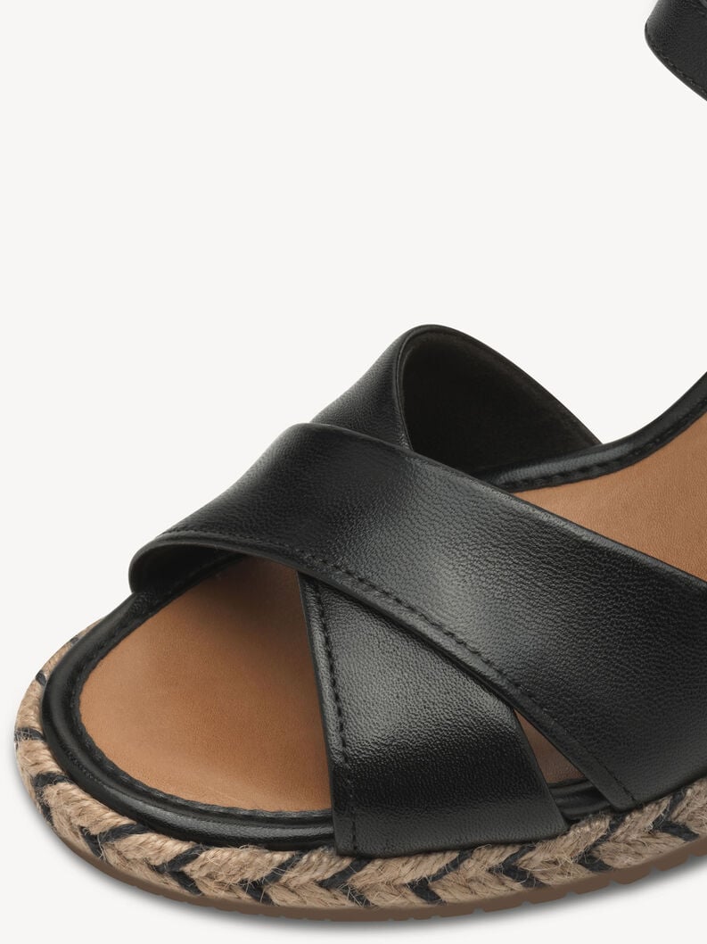 in pelle sandalo con tacco - nero 1-28346-44-001 compra tamaris sandali online