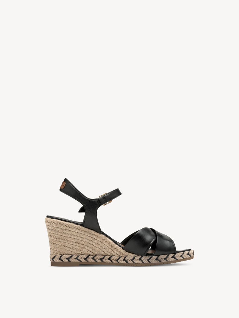 in pelle sandalo con tacco - nero 1-28346-44-001 compra tamaris sandali online