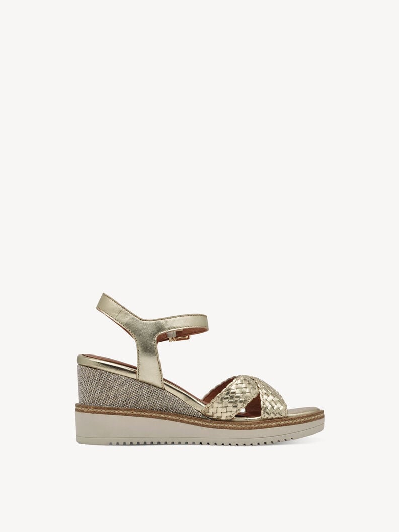 sandalo con tacco - oro 1-28351-44-933 compra tamaris sandali online