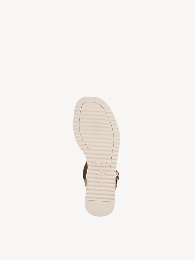 in pelle con tacco sandalo oro 1-28358-44-942 compra tamaris sandali online