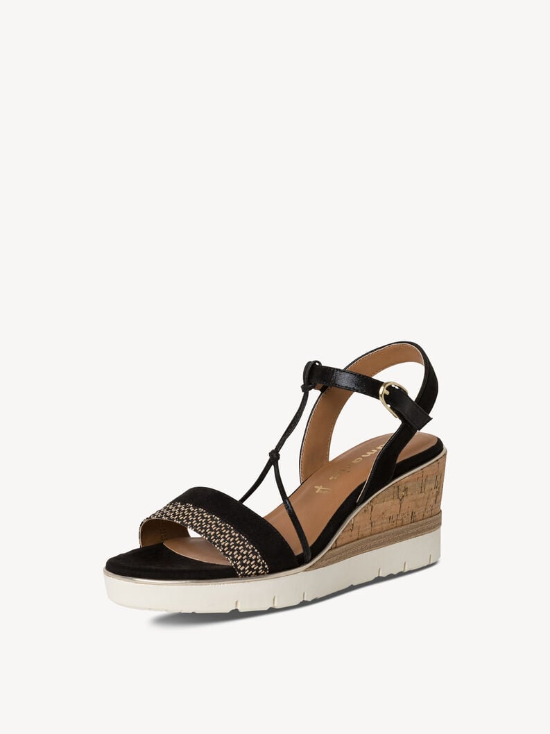 sandalo con tacco - nero 1-28361-42-098 compra tamaris sandali online