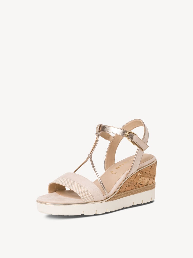 sandalo con tacco - beige 1-28361-42-402 compra tamaris sandali online