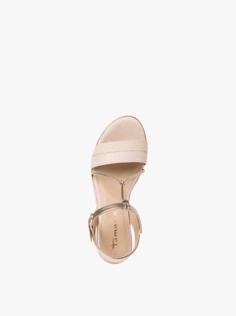 sandalo con tacco - beige 1-28361-42-402 compra tamaris sandali online