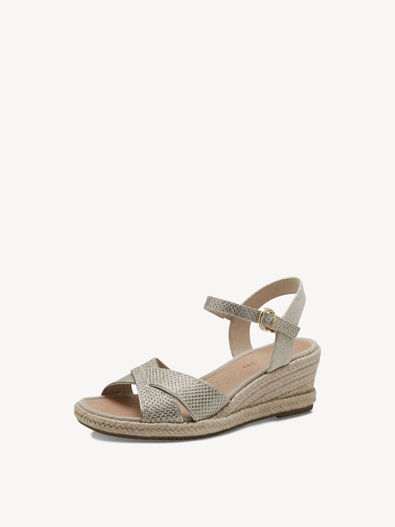sandalo con tacco - oro 1-28367-42-967 compra tamaris sandali online