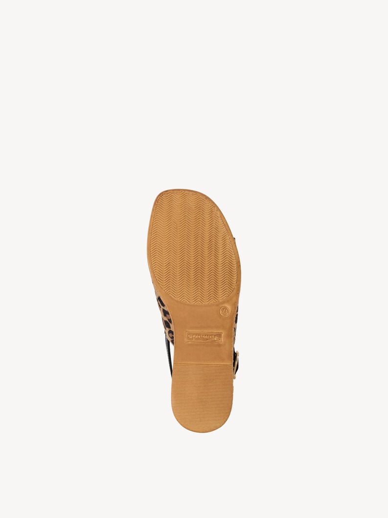 in pelle con tacco sandalo marrone 1-28393-42-360 compra tamaris sandali online