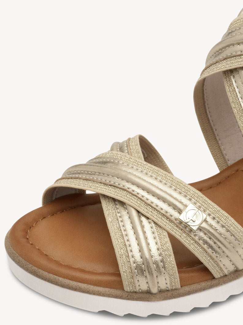 sandalo con tacco - oro 1-28701-44-933 compra tamaris sandali online