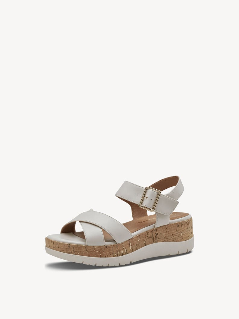 sandalo con tacco - beige 1-28708-42-418 compra tamaris sandali online