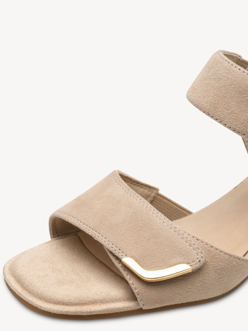 in pelle con tacco sandalo marrone 8-88317-44-402 compra tamaris sandali online