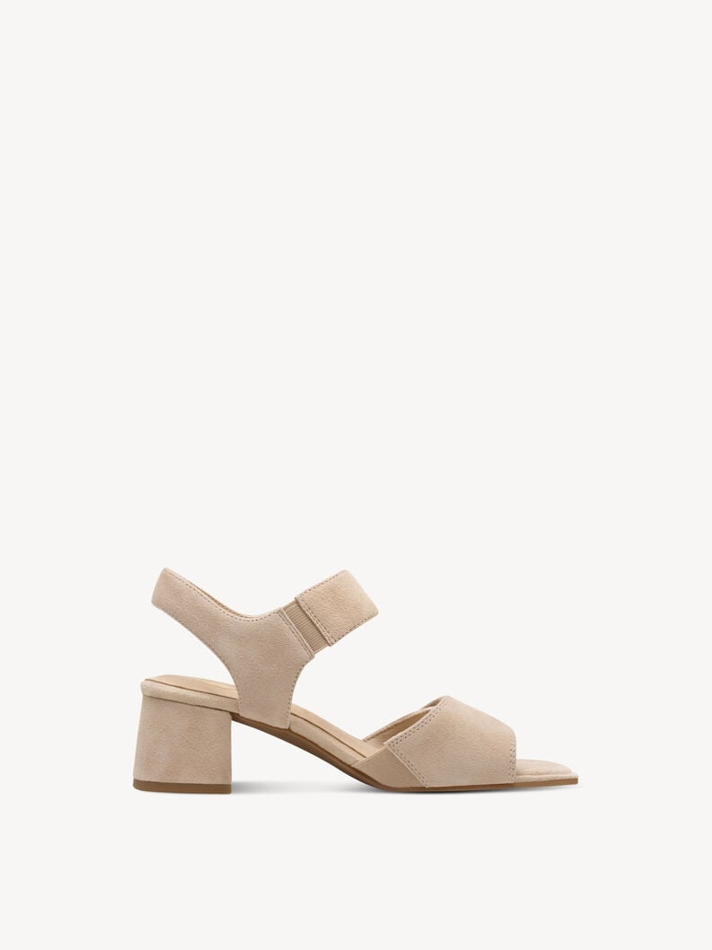 in pelle con tacco sandalo marrone 8-88317-44-402 compra tamaris sandali online