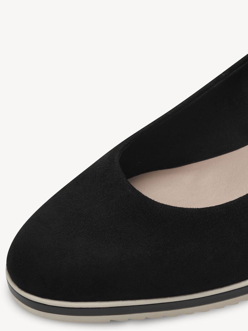 pelle wedge pompe - nero 1-22303-42-001 compra tamaris pompe online