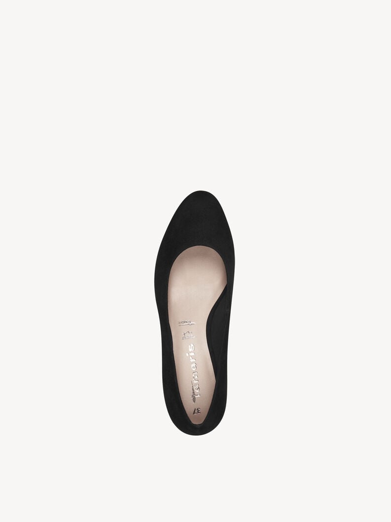 pelle wedge pompe - nero 1-22303-42-001 compra tamaris pompe online