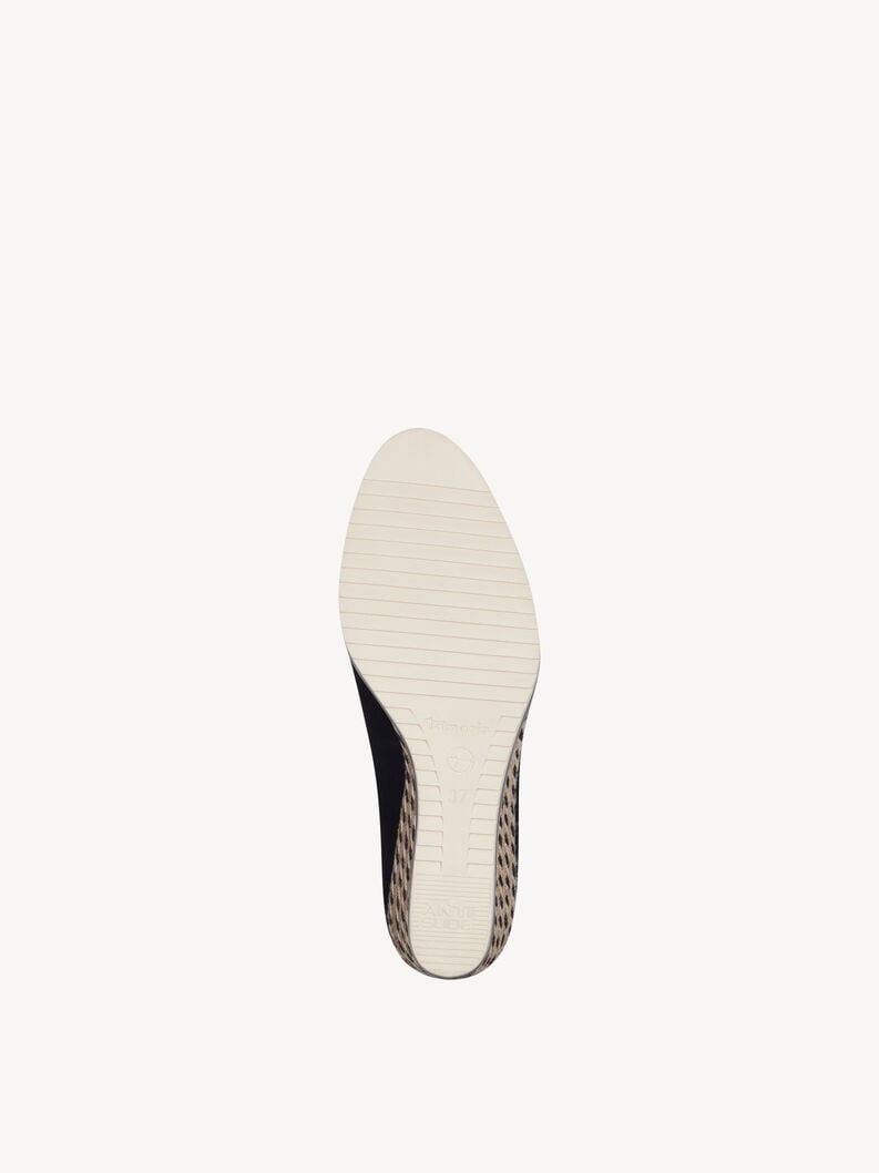 pelle wedge pompe - nero 1-22303-42-001 compra tamaris pompe online