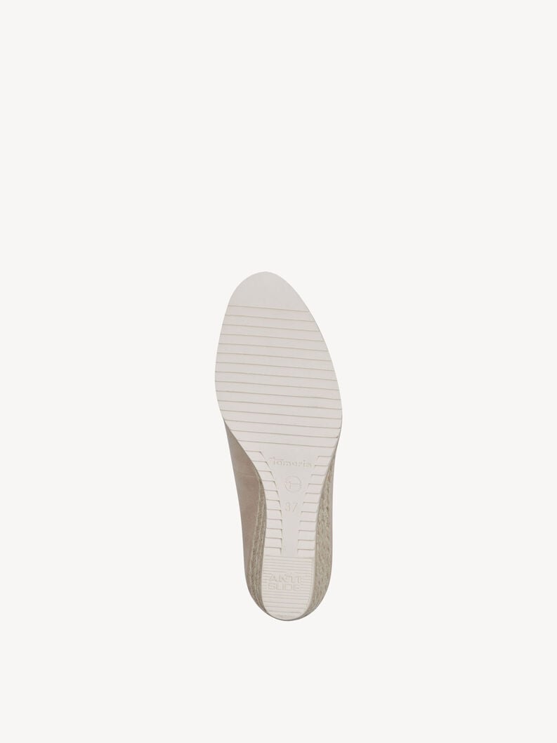 pelle wedge pompe - beige 1-22303-42-251 compra tamaris pompe online