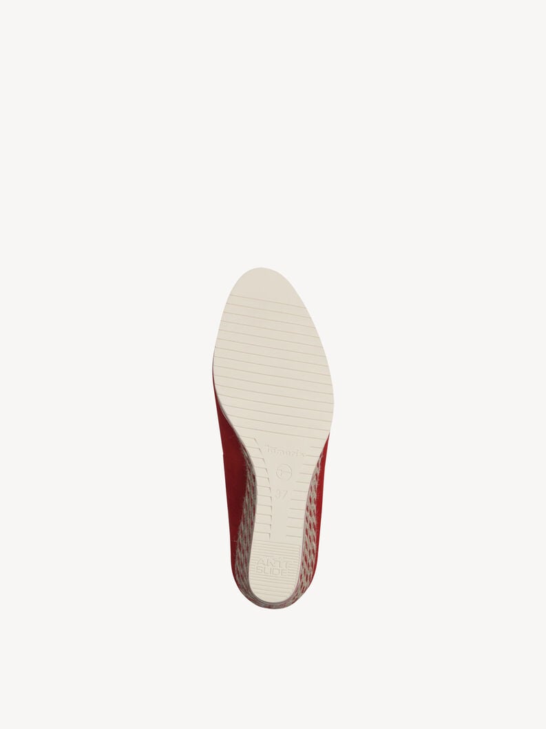 pelle wedge pompe in - rosso 1-22303-42-500 compra tamaris pompe online