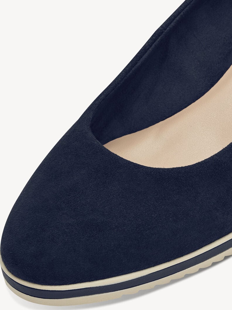 pelle wedge pompe - blu 1-22303-42-805 compra tamaris pompe online