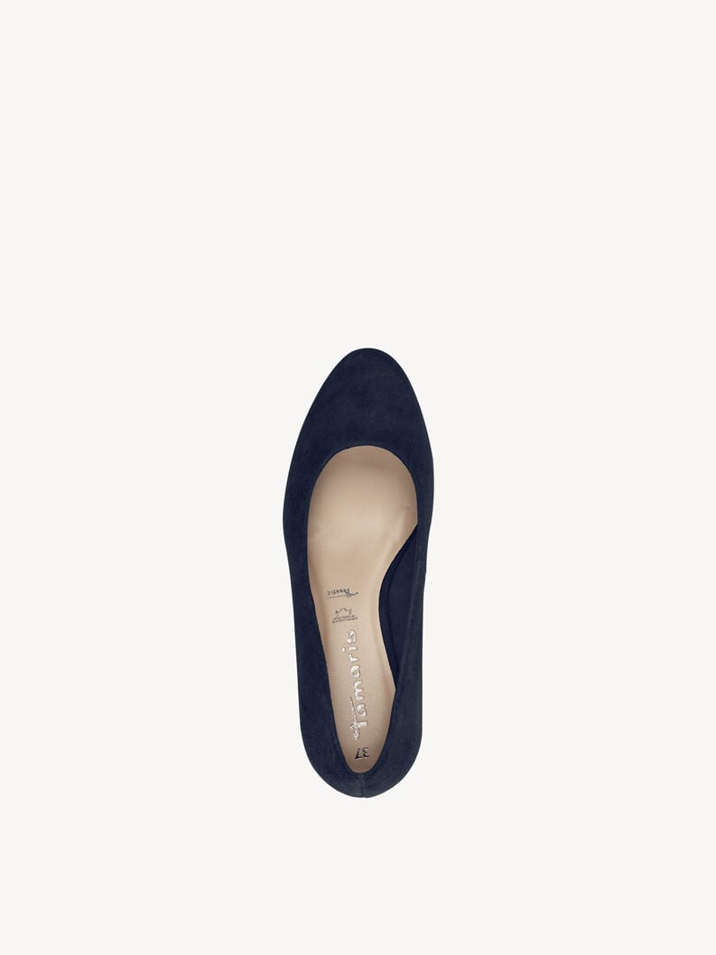 pelle wedge pompe - blu 1-22303-42-805 compra tamaris pompe online
