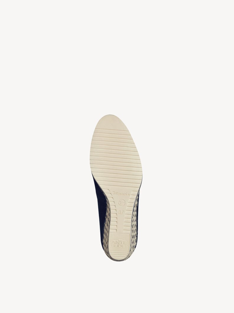 pelle wedge pompe - blu 1-22303-42-805 compra tamaris pompe online