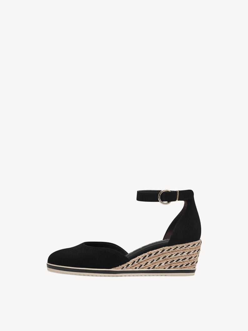 pelle wedge pompe - nero 1-22309-42-001 compra tamaris pompe online