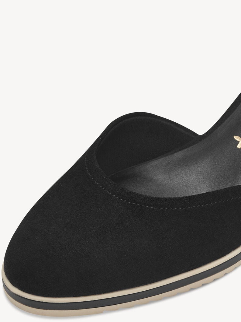 pelle wedge pompe - nero 1-22309-42-001 compra tamaris pompe online