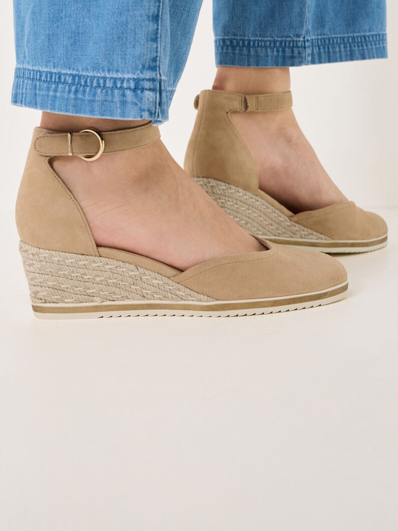 pelle wedge pompe - marrone 1-22309-42-435 compra tamaris pompe online