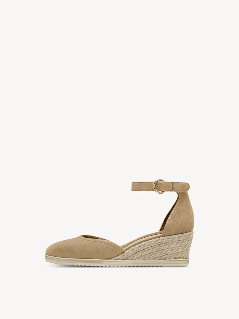 pelle wedge pompe - marrone 1-22309-42-435 compra tamaris pompe online